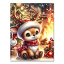 5D DIY Diamond Painting Milu Deer Full Diamond Mosaic Embroidery Christmas Scene Cross Stitch Art Home Decor New Arrivals