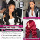 HD Lace Frontal Perücke Echthaar 200 Dichte 13x4 13x6 Body Wave Lace Front Perücken für Frauen Lace Echthaar Perücken Bling
