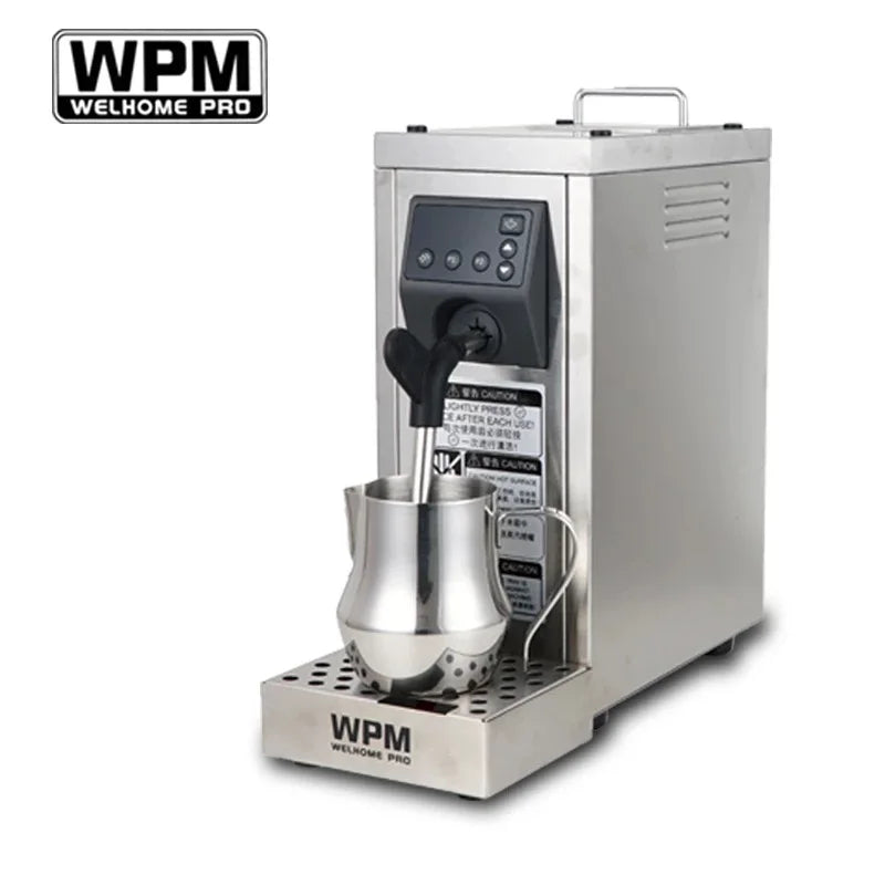 220-240V Fully automat Professional milk steamer with temperature setting/stainless steel milk frother machine WPM WELHOME PRO