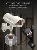 Solar Powered Waterproof Fake Camera Red Flashing Leds Home Office Surveillance System Scare Theft Dummy CCD Security Camera