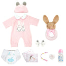 BRASTOY Reborn Painted Reborn Baby Doll Reborn 48cm Girl Thumb Silicone Body Can Take Bath