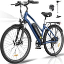 COLORWAY 28" Electric Bike, EBike with 36V 15Ah Removable Battery, 7-Speed, City Bike with 250W motor, range up to 45-100km