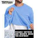 TACVASEN Thermal Fleece Sweatshirts Mens Casual Crewneck Sweatshirt Autumn Winter Warm Hoodie Workout Athletic Pullover Tops