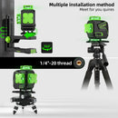 Huepar S04CG-LC Set 16 Lines Laser Level With Support 4D Self-leveling Cross Line Green Level Tiling Floor Laser Tools