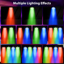 U'King 4 Stück 36 LED Par Licht mit Tasche DMX512 RGB LED Bühnen-Flutlicht Sound-aktivierter Effekt für DJ Party Disco Bühnenlicht
