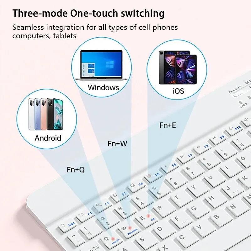 Bluetooth Wireless Keyboard Mouse For ipad Phone Tablet Portable Bluetooth Keyboard and Mouse For Samsung Xiaomi Huawei Android