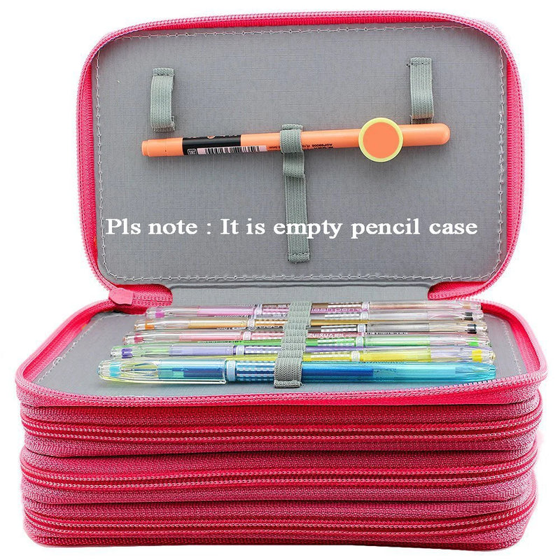 Cute Penal School Pencil Case for Girls Boys Penalty Big Pencilcase Three Zipper 52 Slots Pen Box Stationery Cartridge Kit Bag