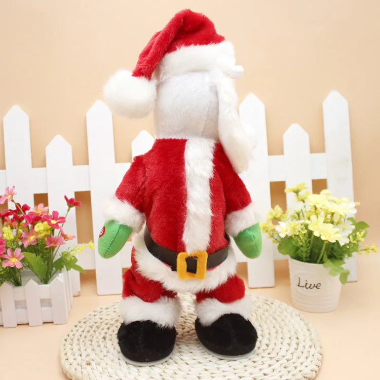 Christmas electric Santa Claus toys, dynamic hip shaking music, electric doll toys, Christmas decorations Christmas