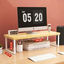 30/40/50cm Monitor Raised Shelf Office Laptop Bracket Desktop Computer  Stand Desktop Rack Home Storage Holders Organizer