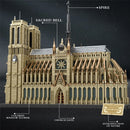 World Architecture Notre Dame Cathedral Gothic House Buildings Sets High simulation City Modular Building Blocks Gift 8868PCS
