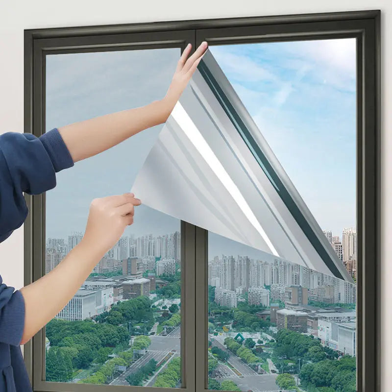 Multi-size One Way Mirror Window Film Privacy Sun Blocking Glass Sticker Heat Control Reflective Film Self Adhesive window tint