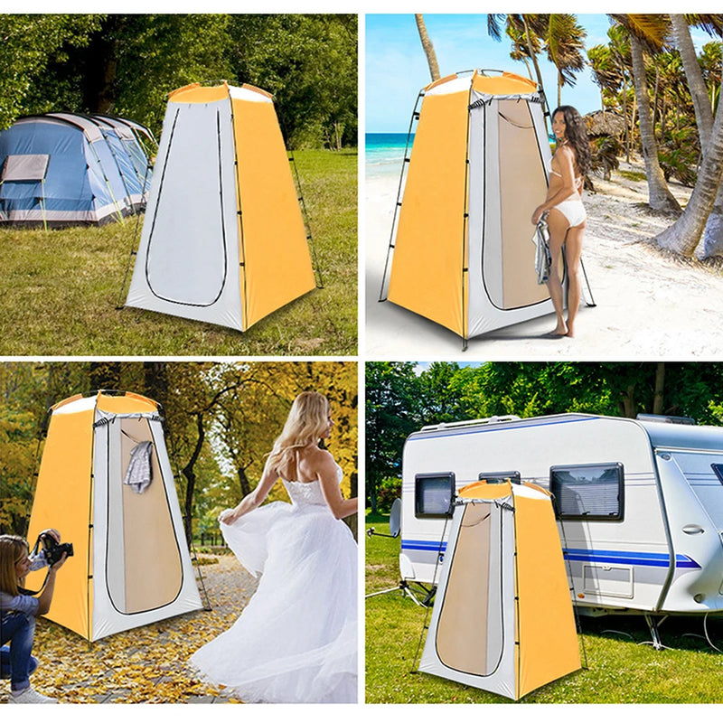 Single Person Portable Privacy Shower Toilet Camping Pop Up Tent Outdoor Dressing Photography Folding Changing Room Tent