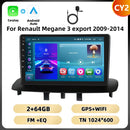 Podofo 8Core 9 ''Car Radio For Renault Megane 3 2009-2014 Multimedia Player Android Auto Carplay BT WIFI 4G Navigation Car Audio