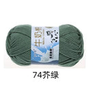 2Pcs Milk Cotton Knitting Yarn Soft Warm Yarn for Hand Knitting Worsted Crochet Threads Wool Line for Handmade