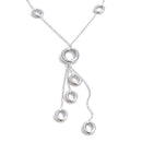 Yhpup Edelstahl Runde Hohlquasten-Anhänger-Halskette Neuheiten 16K PVD-beschichteter Mode-Charm-Schmuck für Frauen