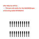 10 / 20 Pack Replacement Nibs For GAOMON ArtPaint Pen AP10 / AP20  AP31/ AP32 / AP40 / AP50, Graphics Tablet for Drawing Stylus