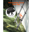 VEVOR Telescoping Ladder Stainless Steel Extension Multi-Button Retraction Collapsible Ladders 375LBS Capacity & Non-Slip Feet