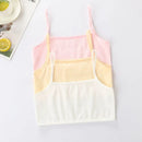 4Pc/lot Girls Bra Underwear Lingerie Kids Teens Teenage Young Adolescente Student Cotton Double Deck Solid Color 8-12Years