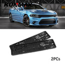 One pair Carbon Style European License Plate Frame Auto Accessory waterproof Holder with Mounting  License Plate