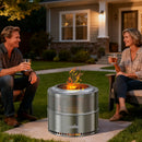 The Ember Architect | Large Stainless Steel Smokeless Fire Pit with Carry Bag