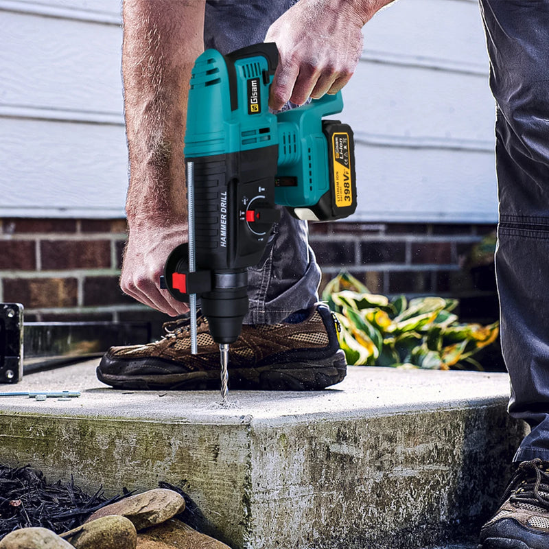 26mm Brushless Electric Hammer Drill Multifunctional Rotary Hammer Drill Cordless Impact Drill Tool For Makita 18V Battery Pin