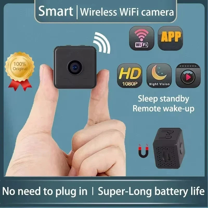 New 1080p Mini Camera Wireless Wifi Remote Monitor Camera Home Ip Camera Motion Detection Recorder Super-long Battery Life