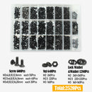 3045t Schwarze Senkschrauben mit Innensechskant, Schrauben, Muttern, Unterlegscheiben Kit M2 M2.5 M3 M4 M5 M6 M8 10.9 Legierter Stahl DIN 7991