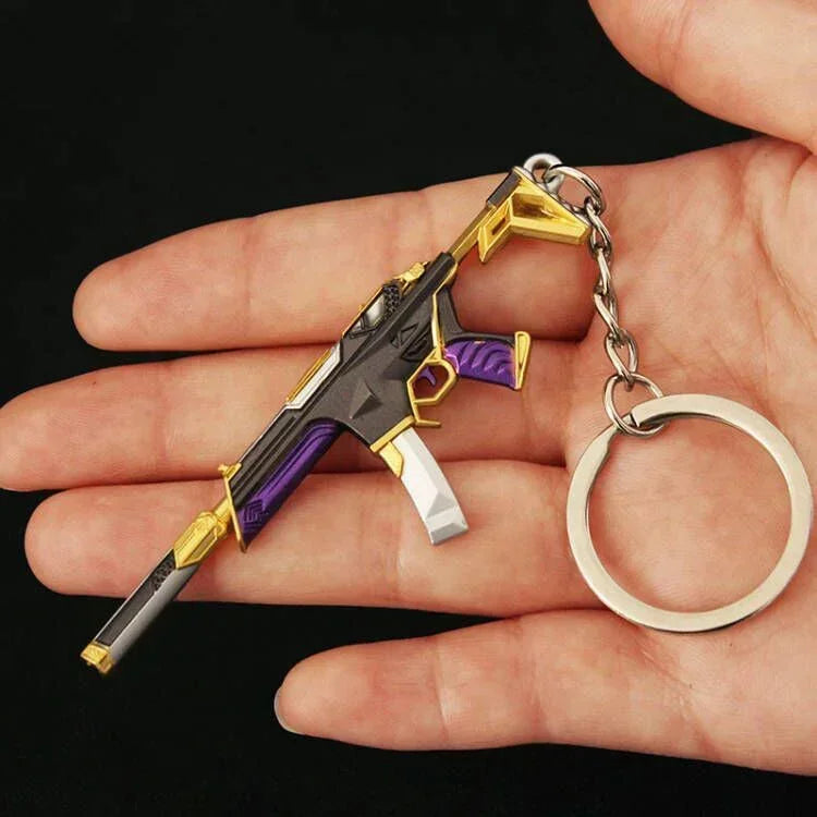 Valorant Weapon Keychain Reaver Karambit Vandal Prime Champions Skins Samurai Sword Pocketknife Weapon Model Gifts Toys for Boys