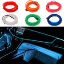 5M Universal Auto-Innenbeleuchtung, weißer LED-Streifen, Dekoration, Girlande und Drahtseilrohr, flexible Neonlichter mit USB-Anschluss