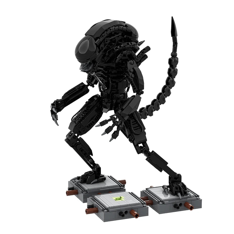 MOC Movie Alien Bricks Model Alien Drooling Monster Building Blocks Ripleys Powerloader Assembly Toys Children Birthday Gifts