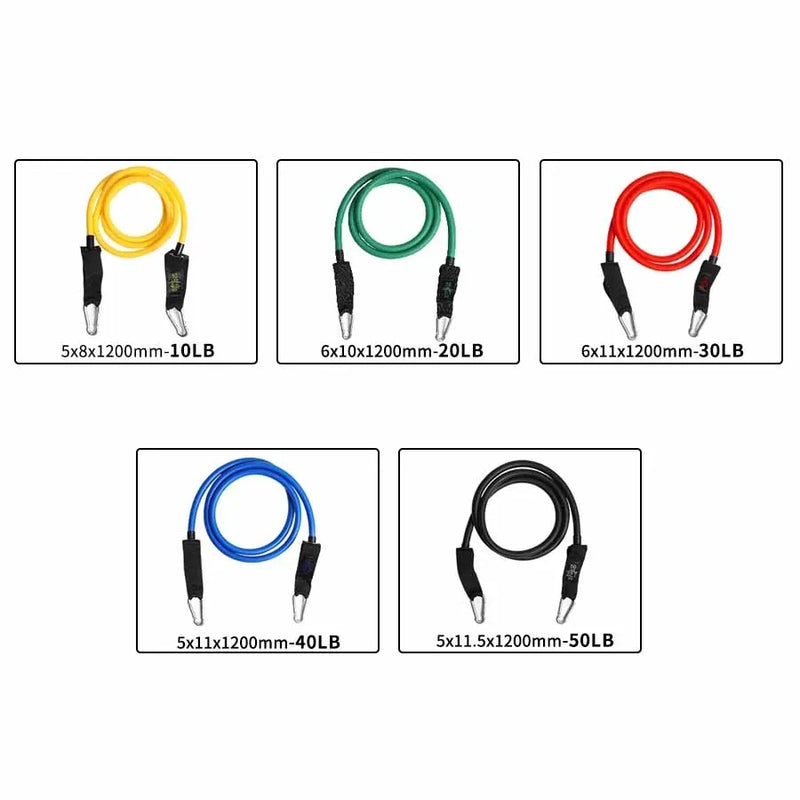 Fitness Resistance Tube Band Stretch Rubber band Pull Rope Exercise Training Expander Door Anchor Handle Ankle Strap Accessories