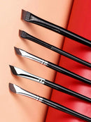 3pcs Makeup Brush Set, Including Angled Eyeliner Brush, Eyebrow Brush, And Ultra-Fine Eyeshadow Brush, Makeup Brush Set, Makeup Brush Kit, Makeup Brush Set, Full Makeup Brushes, Makeup Brush Set, Complete Makeup Tools, Makeup