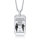 Waterproof Stainless Steel Dog Tag Necklaces for Men BFF Jewelry,Free Custom Birthday Graduation Father's Day Gifts to Him
