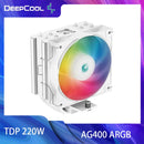 DeepCool AG400 ARGB Cpu Cooler 4 Heat Pipe 5V 3PIN TDP 220W Air Cooler For LGA1700 1200 115X AM4 AM5 Computer Processor Cooler