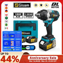 Gisam 1800N.M Torque Brushless Electric Impact Wrench 1/2 inch Screwdriver Cordless Wrench Power Tool For Makita 18V Battery Pin