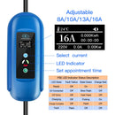Kolanky EV Charger 16A 11KW Type 2 IEC-62169 Plug Adjust Current Timer Charging For Hybrid Eletric Vehicle Cars 5M Cable