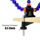 Helping Hands Soldering Third Hand PCB Circuit Board Holder Flexible Arms with Desk Clamp Base for Electronic Boards Repair Tool