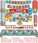 Superzings Birthday Party Supplies Balloon Banner Backdrop Tableware Cake Topper Party Decoration Baby Shower