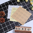 160pcs/lot Round Love garland handmade with love DIY decorative stickers Kraft paper white transparent Sealing Label Sticker