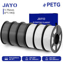JAYO 3D Filament PLA +/PETG/PLA 1.75MM +/- 0.02MM 6Rolls Coloful Neatly Wound 3D Printing Material For 3D Printer&Pen 1.1KG/ROLL