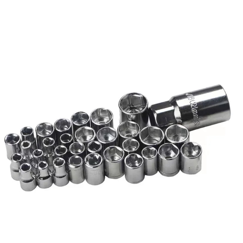 Caixa Maleta Ferramentas Catraca Soquetes Com 40 Peças