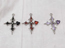 LATS 2025 New Purple Love Cross Necklace Exquisite Trend Punk Dark Style Clavicle Chain Fashion Jewelry
