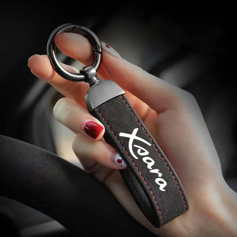 Car Keychain Horseshoe Buckle Keyring Personality Fashion Pendant Fashing Decoration Gift For Citroen Xsara Auto Accessories