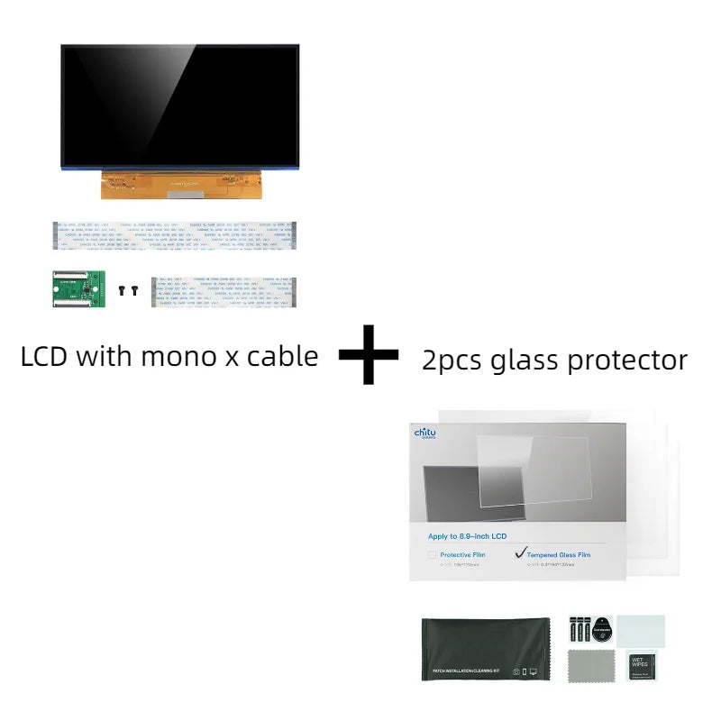 PJ089Y2V5 8.9inch Monochrome Mono LCD Screen with Free Protect Film 4K 3840*2400 For Anycubic PHOTON MONO X SLA Printer