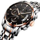 NIBOSI Uhr Herren Top Marke Luxus Blau Männer Datum Quarz Herrenuhren Wasserdichte Sportuhr Armbanduhr Relogio Masculino