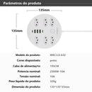 Line Filter, Electric Extension, Socket Extension, Socket Adapter, From Brazil, Coibeu, 10A, 110-220V, Usb Socket