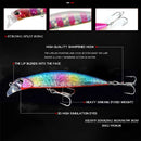 High Quality 30g/95mm Fishing Lure Hard Bait Minnows Fake Bait for Freshwater and Saltwater  Swimbait for Carp Fishing