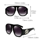 HBK Luxury Celebrity Sunglasses Women Men Retro Oversized Oval Sun Glasses Hip Hop Style High Quality Big Frame Brown Gray Lens