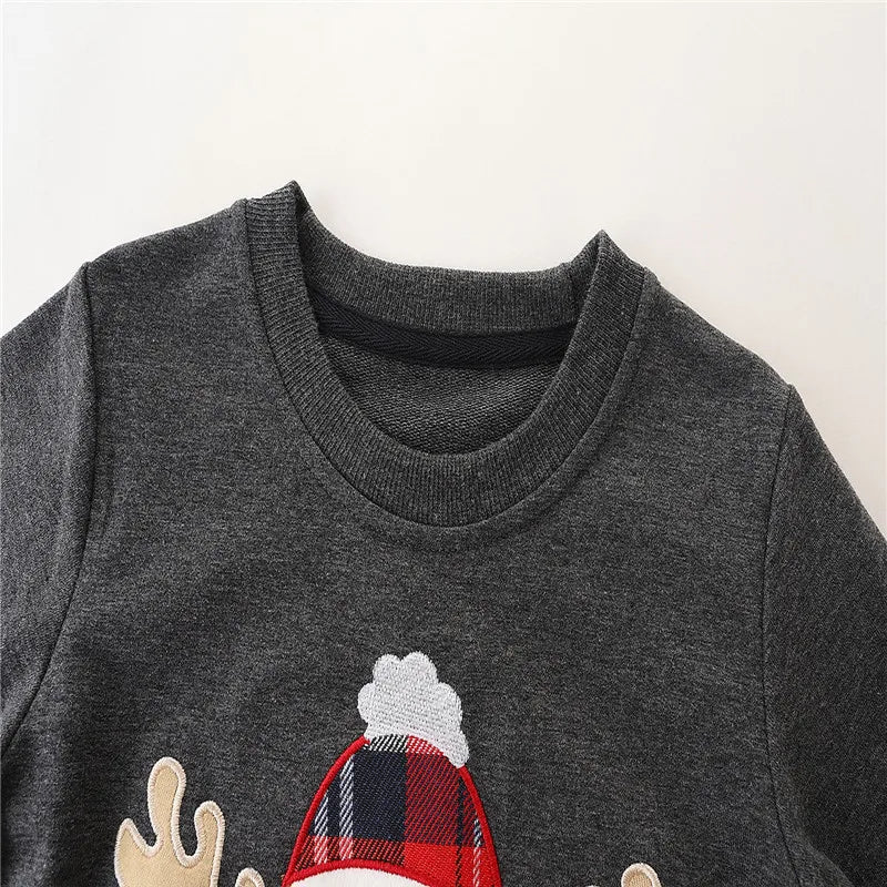 Jumping Meters Christmas Sweatshirts For Boys Girls Clothes Fashion New Year Outwear Fashion Baby Shirts Tops