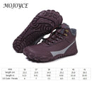 Winter Snow Boots Lightweight Barefoot Hiking Shoes Waterproof High-Top Booties Warm Lined Booties for Hiking Climbing